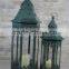 New Lantern Holder Creative 2 Set Antique Metal Iron Garden Large Candle Lantern