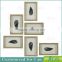 Plastic Shadow Box Frames with Color Natural Agate Stone Under Glass
