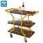 Restaurant And Hotel Service 3 Tiers Tea Trolley/Liquor Trolley