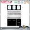 Custom made black kitchen cabinet set with 3 door almirah design
