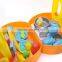 Mini kids pretend play food set funny plastic meat tray food toy in kitchen
