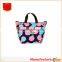 Neoprene fashion cotton handle lunch bag