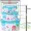 BPA free microwave safe seal plastic refrigerator food keep fresh bowl set 3 pieces/set
