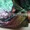 Hot Sale 3mm Iridescent Color Aluminum Sequin Metal Mesh Cloth