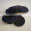 china custom black embossed leather patches for clothing