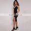 Black double strap slinky silk midi dress silk dress