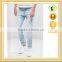 New Fashion Stretch Slim Jeans With Rips In Mid Wash for man