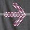cheap lady strass print short sleeve t-shirt with O-neck