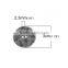 Zinc Based Alloy Metal Sewing Buttons Irregular Antique Silver 2 Holes Round 30mm x 29mm