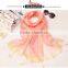 2017 Latest Fashion Organza scarves two layer silk scarf best selling for ladies silk scarf hijab caps