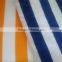 Yellow and white hotel pool towel, beach towel