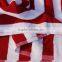 100% cotton beach towel red and white stripe