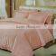 4 pieces plain dyed silk cotton satin jacquard embroidery bed sheet set