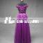 Customized Appliques Black Fat Women Floor Length Long Two Piece Prom Dress