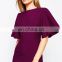 New Style Exaggerated Angel Sleeve Pencil Dress with Open Back Women Midi Dress