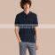 2017 Wholesale China New Design Mens Check Jacquard Silk Cotton Plain Polo T Shirt