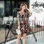 heavy embroidered black short sleeve round neck midi length girl gorgeous lace dress