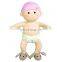 Pretty Pink Dress Up Baby Doll Soft Toy Custom Cartoon Kids Stuffed Plush Rag Girl Doll