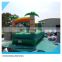 palm tree jumping castles inflatable small pool water slide