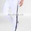 100% polyester white custom tracksuit buttoms for men