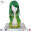 Styler Brand cheap curly half wig synthetic cosplay long dark green custom cosplay wigs