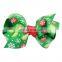 Christmas gift ,8 in 1 Christmas Ornaments Butterfly Knot Colorful Ribbon Hairpin Set
