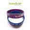 Debossed your logo fashional silicone wristband, Custom wholesale silicone band