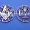 personalized anniversary raised 3D logo ribbon coin russian
