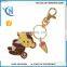 fashion keychain/key ring /silicone hang decoration with very cute model