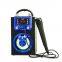 Portable Spot Speaker with Double Karaoke and Colorful Light in Party