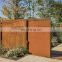 Laser cut Corten metal panel and fence for decoration