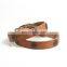 Factory direct brown suede leather pet dog chain collar