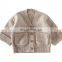Solid color cardigan with button and pocket cotton knit cardigan girls sweater