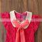 Girls Boutique Outfit Kids red tops + black pants 2pcs Set Spring Summer for 1-6T