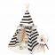 Small Boy Stripe Canvas Play Teepee Tent Children Toy Tent Portable Kids Play tent