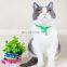 Manufacturer wholesale multi-colors design adjustable bell bow dog cat collar