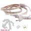 Accessories For Sing color Led Strip neon light 110V 220V  8A 2 pin ac power cord Plug Connect pin End caps PVC Clips