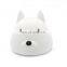 Hot selling animal dog shape rechargeable multicolor silicone night lamp for bedroom