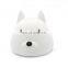 Hot selling animal dog shape rechargeable multicolor silicone night lamp for bedroom