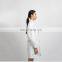 Custom Made Women's Modern long Sleeve Suit medical female white contrast collar nurse uniform dress