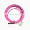UNIONFIBER OEM ODM QSFP+ MPO to LC Fanout  Fiber Patch chord 3M Multimode  MM OM4  12 core mpo to lc duplex breakout cable