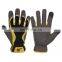 HANDLANDY hot product warehouse PU fabric palm mechanics gloves touch screen finger safety gloves work gloves