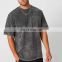 2021 Wholesale Men High Quality Custom Design black  Acid Wash Tshirt