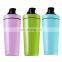 Colorful Lids And Plastic Shaker Factory Wholesale Bpa Free Plastic Water Bottle Fitness Gym Protein Shaker Bottle