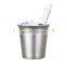 Top Sale Countertop Promotional Custom Wholesale Metal Silver Exclusive Steel Stainless Ice Bucket