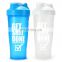 2021 ready to ship 600ml Fitness bpa free plastic protein custom logo gym shaker bottle for protein