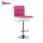 China Wholesale Most Popular Cheap Kitchen Luxury Pink Bar Stool With Backrest Supplier