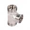 High quality reducing stainless steel tee connector Carbon Steel  pipe fitting