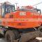Used Cheap Hitachi ZX210 Wheel Excavator20ton South Korea Wheel Digger in Excellent Condition
