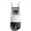 Dual-lens camera bullet and PTZ 2-in-1 home Security IP network CCTV 1080P wireless WiFi camera outdoor waterproof 2-way audio